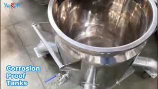 Niestandardowe zbiorniki reakcyjne Wysokiej jakości zbiorniki magazynowe o pojemności 500 l Zbiorniki magazynowe ze stali nierdzewnej SS304/SS316L/C