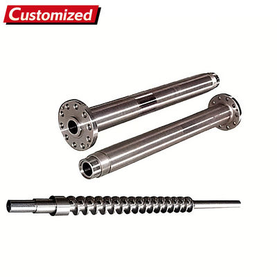 Dobra cena. Dostosowana dwuślimakowa śruba i cylinder bimetalowy do wtryskarki do wytłaczania materiału LDPE i PVC z konstrukcją stożkową w Internecie