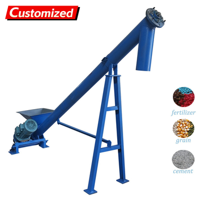 Dobra cena. custom Automatic Cement Powder Inclined Auger Screw Conveyor Feeder  Cement Screw Portable Conveyor for Truck Unloading w Internecie