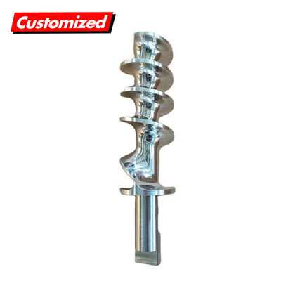 Dobra cena. OEM Niestandardowy ślimak śrubowy ze stali nierdzewnej o wysokiej precyzji do maszynki do mielenia mięsa w Internecie