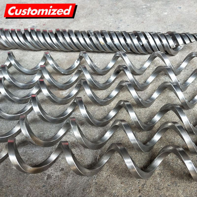 Dobra cena. Niestandardowy ciągły ślimak ze stali nierdzewnej SS304 SS316, spiralne ostrze ślimakowe do maszyn rolniczych w Internecie