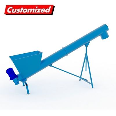 Dobra cena. Przemysł OEM Przewoźnik na zamówienie Hopper Auger Flexible Screw Conveyor for Concrete Gravel w Internecie