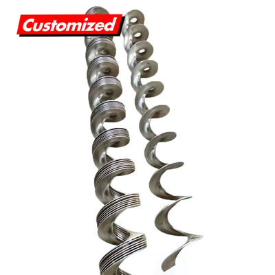 Dobra cena. Bezpośrednie zaopatrzenie fabryczne Niestandardowy wałowy przenośnik ślimakowy ze stali nierdzewnej, odporny na ciepło, spirala w Internecie