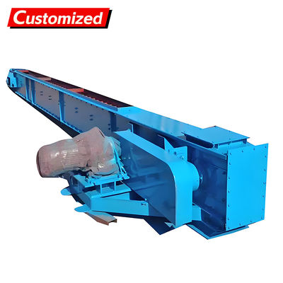 Dobra cena. Durable and Easy Clean Adjustable Speed Chain Scraper Conveyor for Material Transmission w Internecie