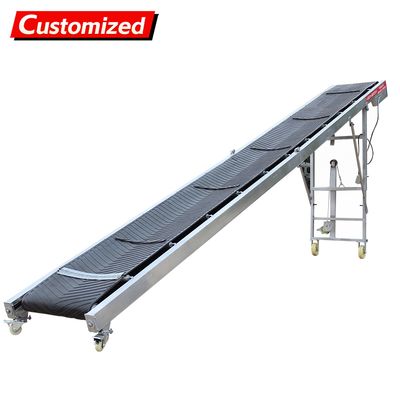 Dobra cena. High Quality Folding Industrial Inclined Belt Conveyor Mobile conveyor belts are used in industrial production  Loading & Unloading for efficient, adjustable-speed material transfer w Internecie