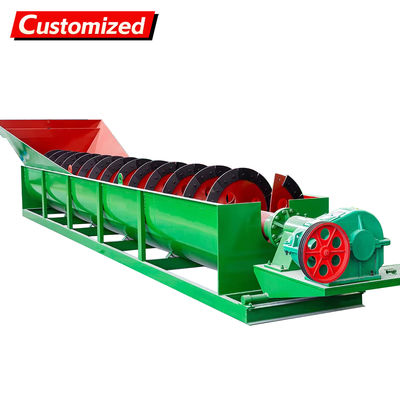 Dobra cena. Customized Stainless Steel Spiral Sand Washer with 40-280 tons/hour Capacity for Efficient Gravel Washing w Internecie