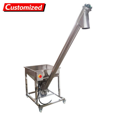 Dobra cena. customized Screw Powder Feeding Machine, Automatic Feeder Vibrating Hopper Inclined Conveyor, Powder Loading Machine Vibrating Hopper 110V w Internecie