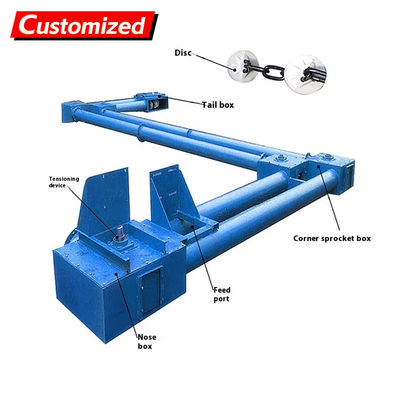 Dobra cena. Custom Tube Chain Conveyor Manufacturer Stainless Steel Tube Chain Conveyor Vertical and Horizontal Combination Tube Chain Conveyor Sealing Processing Sturdy and durable construction for handling vari w Internecie