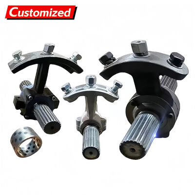 Dobra cena. Niestandardowe czarne aluminiowe łożysko pośrednie do przenośników ślimakowych 320 mm z tulejami łożyskowymi wykonanymi metodą metalurgii proszków w Internecie